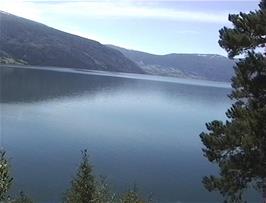 Innvik fjord, as seen on the approach to Innvik, 20.6 miles from Stryn